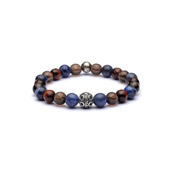 Bracciale Antracite con Pietre Dure LIBRA