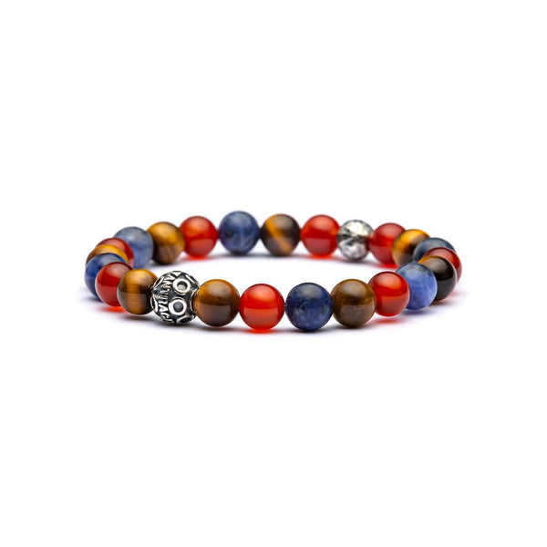 Bracciale Antracite con Pietre Dure MARTE