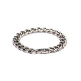 Bracciale Antracite Maglia Cubana Argento APOLLO