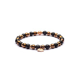 Bracciale Uomo Pietre Dure in Argento con Agata ANTRACITE FLAMINIAVariante 1