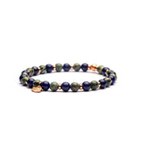 Bracciale Uomo Pietre Dure in Argento ANTRACITE OLIVIA