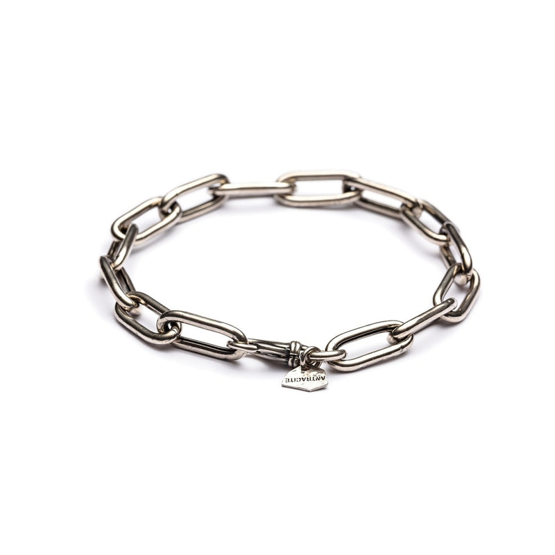 Bracciale Uomo Maglia in Argento ANTRACITE OLIMPO