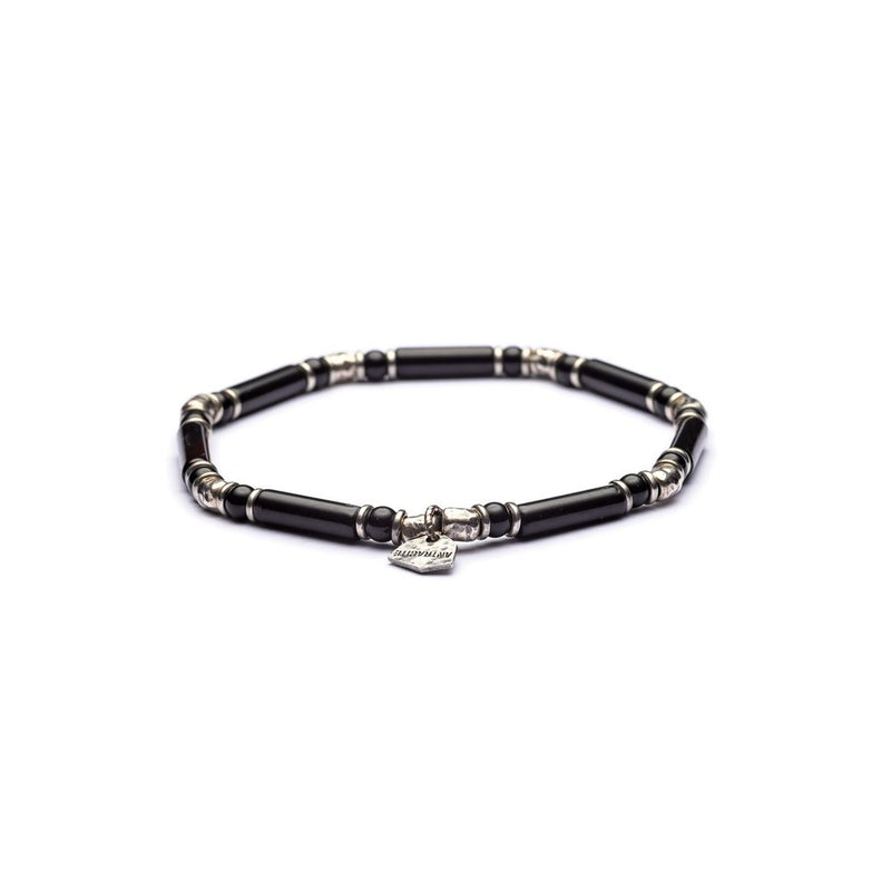 Bracciale Uomo Pietre Dure in Argento con Agata ANTRACITE Colore Nero TAYLORVariante 1