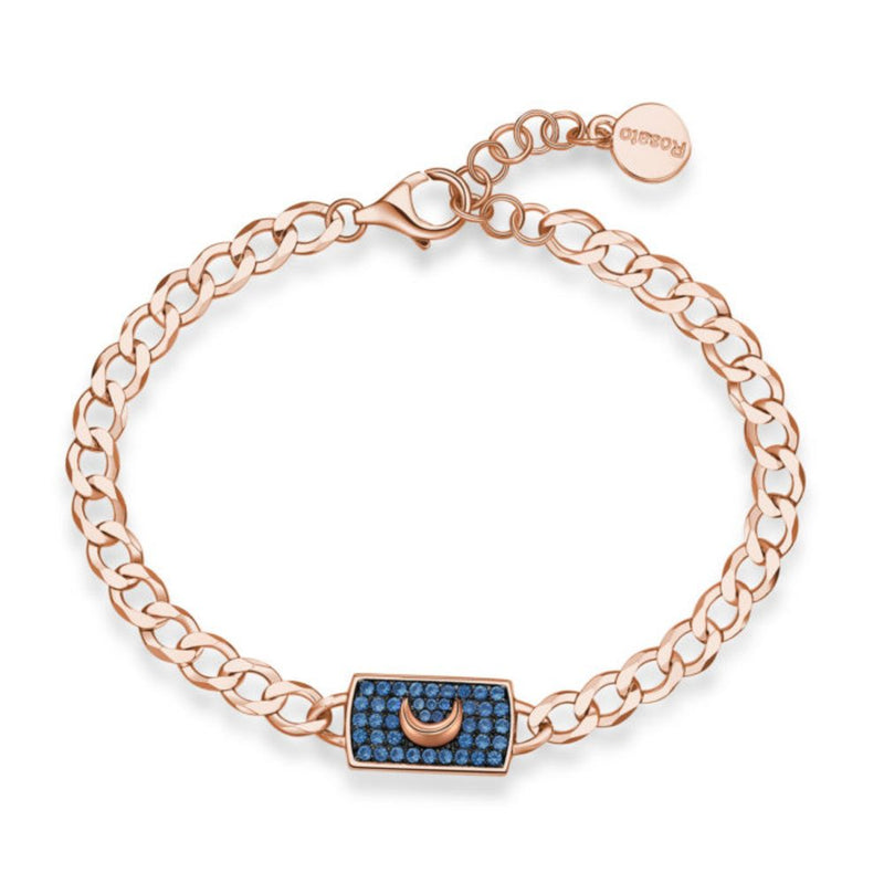 Bracciale Donna Design in Argento ROSATO Colore Blu RZFU14Variante 1