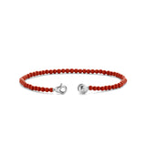 TI SENTO Bracciale donna con perline color rosso corallo e chiusura in argento rodiato 2965CR Variante2