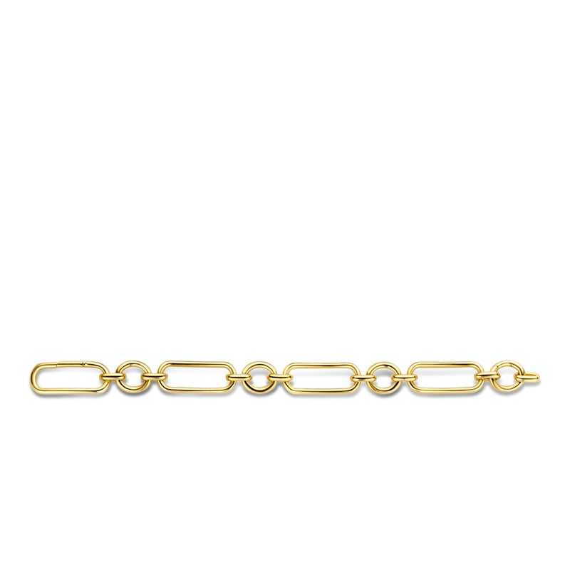 Bracciale Ti Sento maglie alternate rotonde e rettangolari in argento dorato 2978SY Variante1