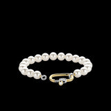 Bracciale Ti Sento con perle bianche e chiusura in argento dorato e zirconi 2961PW Variante