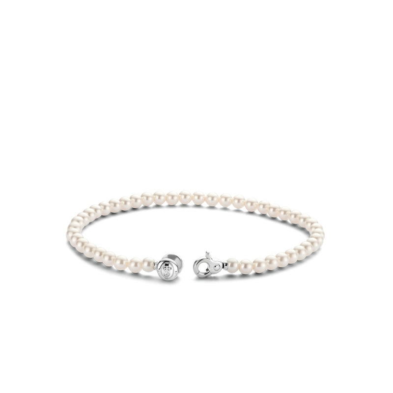 Bracciale donna Ti Sento Milano in argento con perline in madreperla bianca 2908PW Variante1