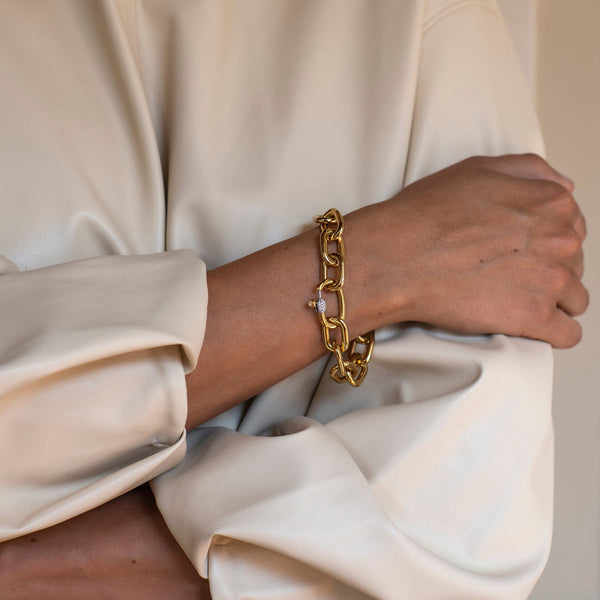 Orecchini Cerchio Ti Sento in Argento Dorato con Zirconi 7959ZY