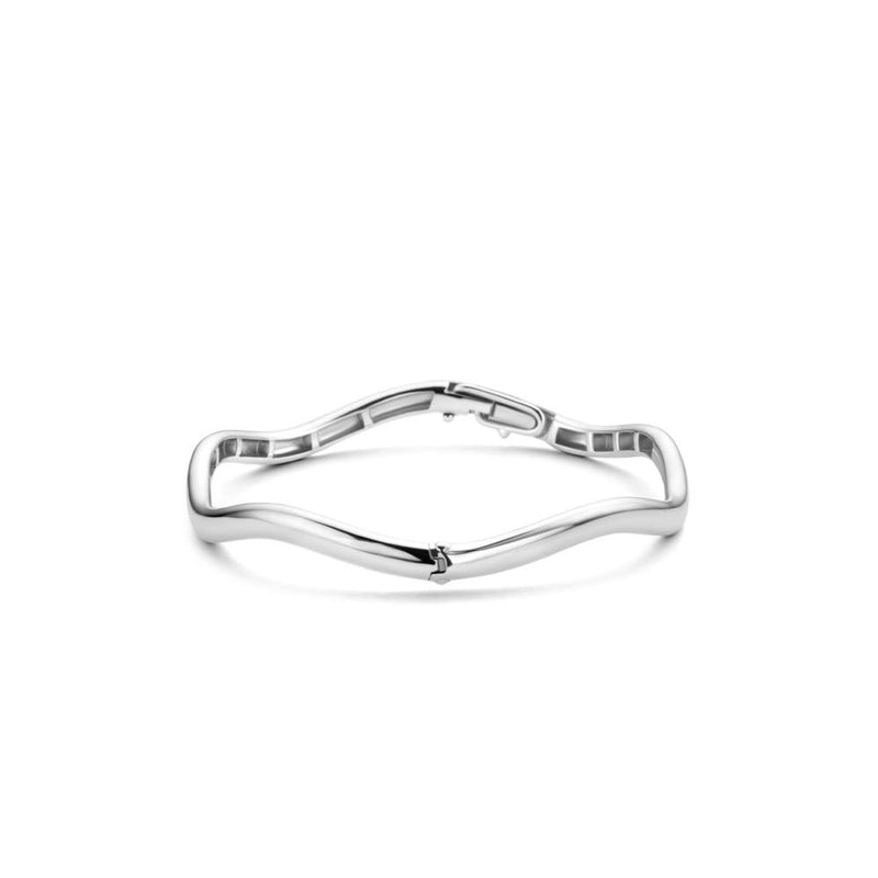 TI SENTO Bracciale donna rigido ondulato in argento rodiato 2990SI Variante