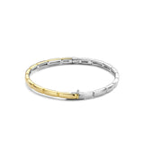 Bracciale TI SENTO donna rigido con decoro rettangolare in argento bicolore 23001SY Variante