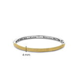 Bracciale TI SENTO donna rigido in argento bicolore con decoro a bolle 23004SY Dimensioni