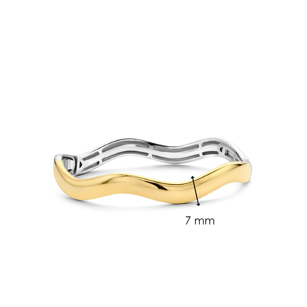 Tuscany Silver Bracciale Donna In Argento 925 Placcato Oro Giallo - 4mm, 19 Cm, Ipoallergenico, Regalo