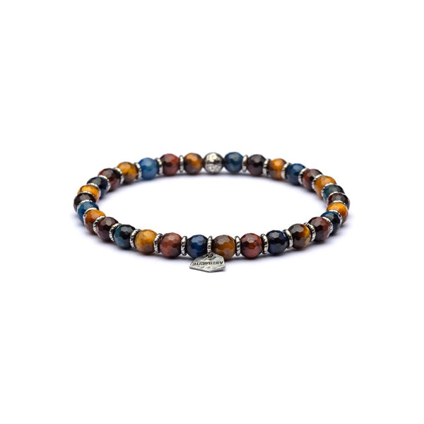 Bracciale Uomo Pietre Dure in Argento ANTRACITE LIBERTY