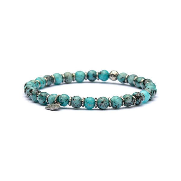 Bracciale Uomo Pietre Dure in Argento ANTRACITE Colore Azzurro OLIMPIAVariante 1