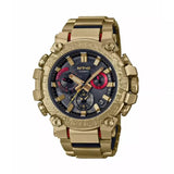 Orologio CASIO smartwatch da uomo cassa rotonda in carbonio dorato quadrante nero e cinturino in acciaio dorato MTG-B3000CX-9AER
