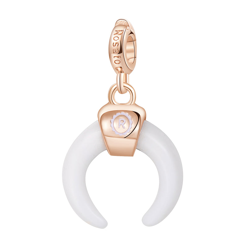 Ciondolo Donna Pendente in Argento con Agata ROSATO Storie Colore Bianco RZ 010Variante 1