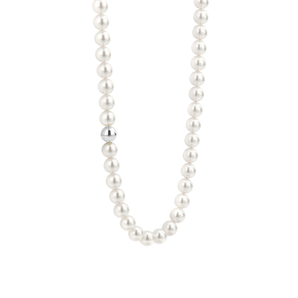Collana Ti Sento con perle bianche 8 mm e chiusura in argento 23012PW Variante