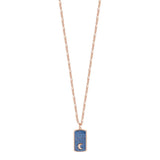 Collana Donna Con Pendente in Argento ROSATO Colore Blu RZFU04Variante 1