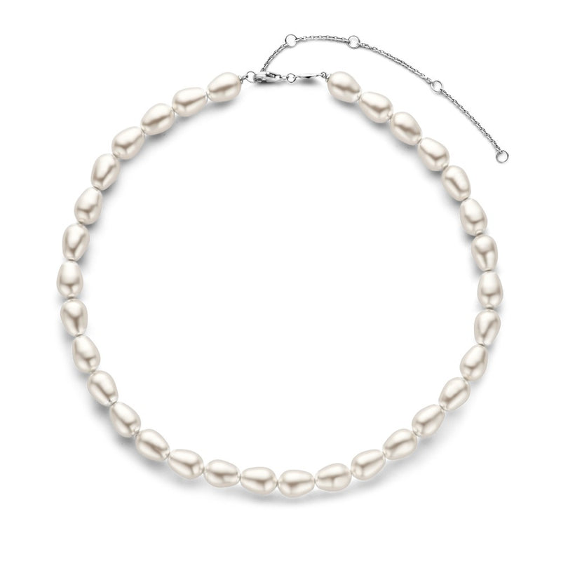 TI SENTO Collana da donna con perle barocche bianche e chiusura in argento 3994PW Variante2