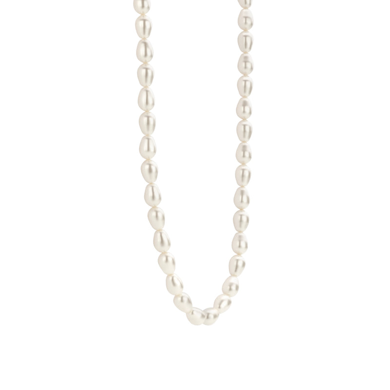 TI SENTO Collana da donna con perle barocche bianche e chiusura in argento 3994PW Variante