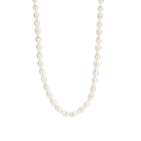 TI SENTO Collana da donna con perle barocche bianche e chiusura in argento 3994PW