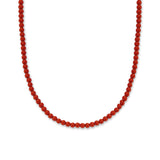 Collana donna Ti Sento Milano in argento con perline color rosso corallo 3916CR