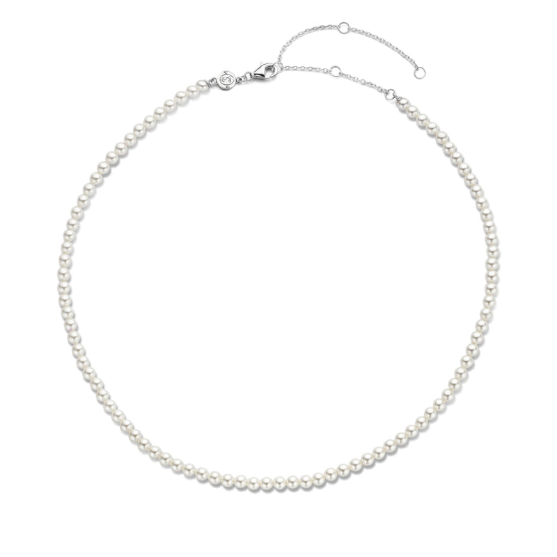 Collana donna Ti Sento Milano in argento con perline in madreperla bianca 3916PW Variante1