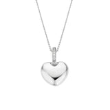 Collana donna TI SENTO in argento con pendente a cuore in argento e zirconi 6745SI