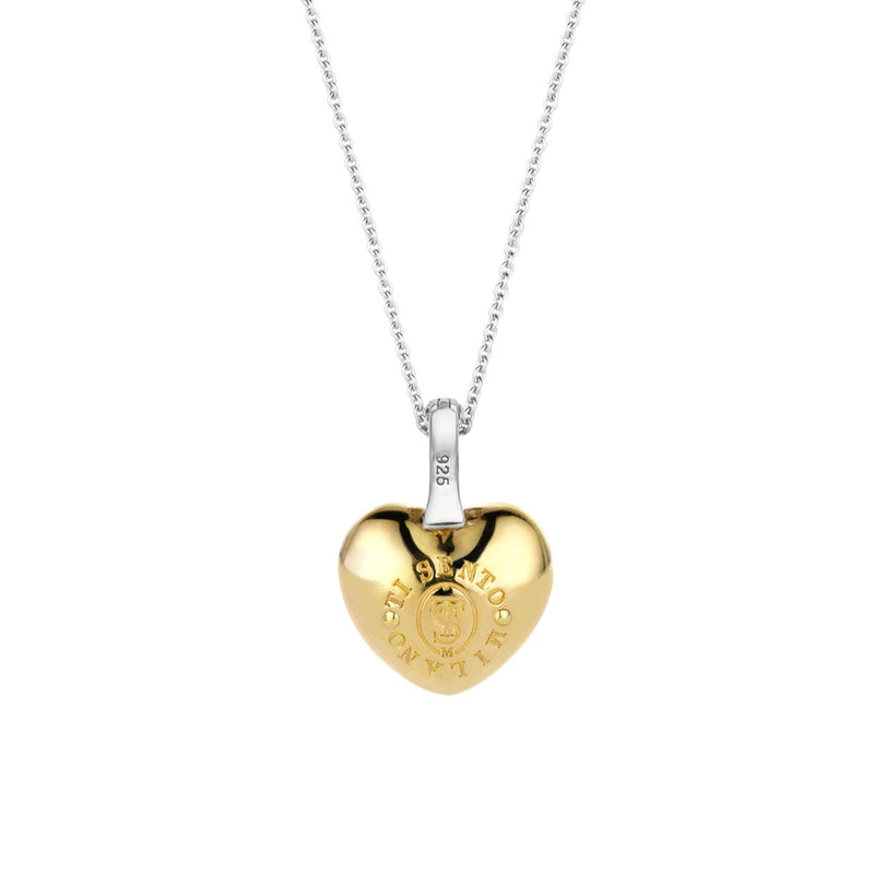 Collana donna TI SENTO in argento con pendente a cuore in argento dorato e zirconi 6745SY Variante2