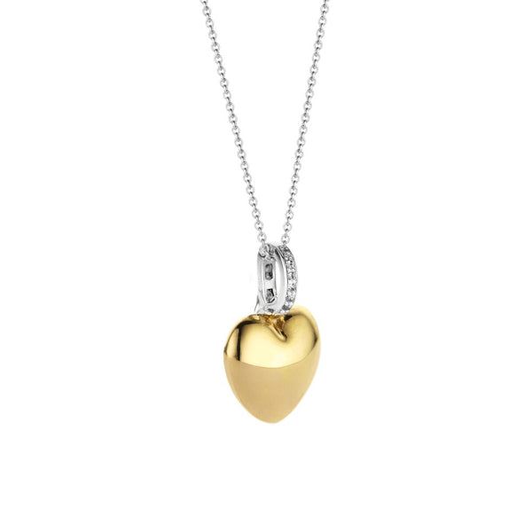 Collana donna TI SENTO in argento con pendente a cuore in argento dorato e zirconi 6745SY Variante1