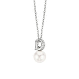 TI SENTO Collana donna in argento con pendente perla bianca e zirconi bianchi 3877PW Variante1