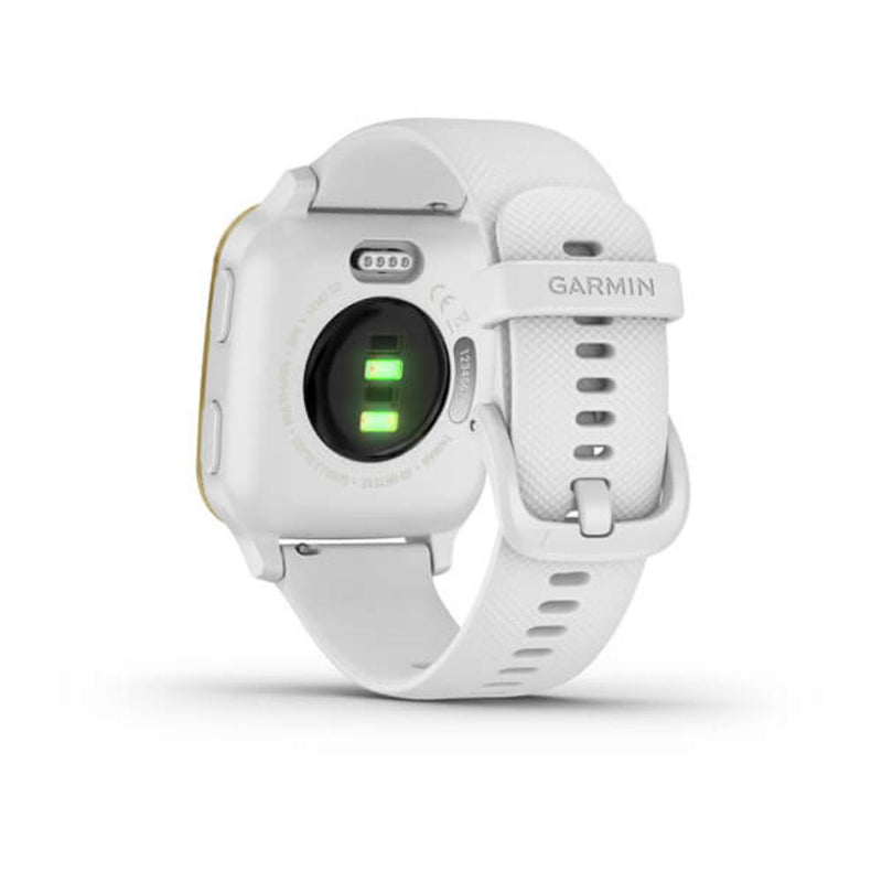 Orologio Smartwatch Garmin Unisex Cassa Rettangolare Quadrante Nero e Cinturino in Silicone Bianco 010-02427-11 Variante6