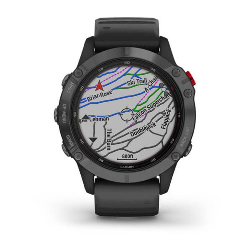 Orologio Smartwatch Garmin Unisex Cassa Rotonda in Acciaio Nero Quadrante Nero e Cinturino in Silicone Nero 010-02410-15 Variante5