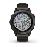 Orologio Smartwatch Garmin Unisex Cassa Rotonda in Acciaio Nero Quadrante Nero e Cinturino in Titanio 010-02410-23 Variante5
