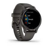 Orologio Smartwatch Garmin Unisex Cassa Rotonda e Cinturino in Silicone Grigio Antracite 010-02429-10 Variante2