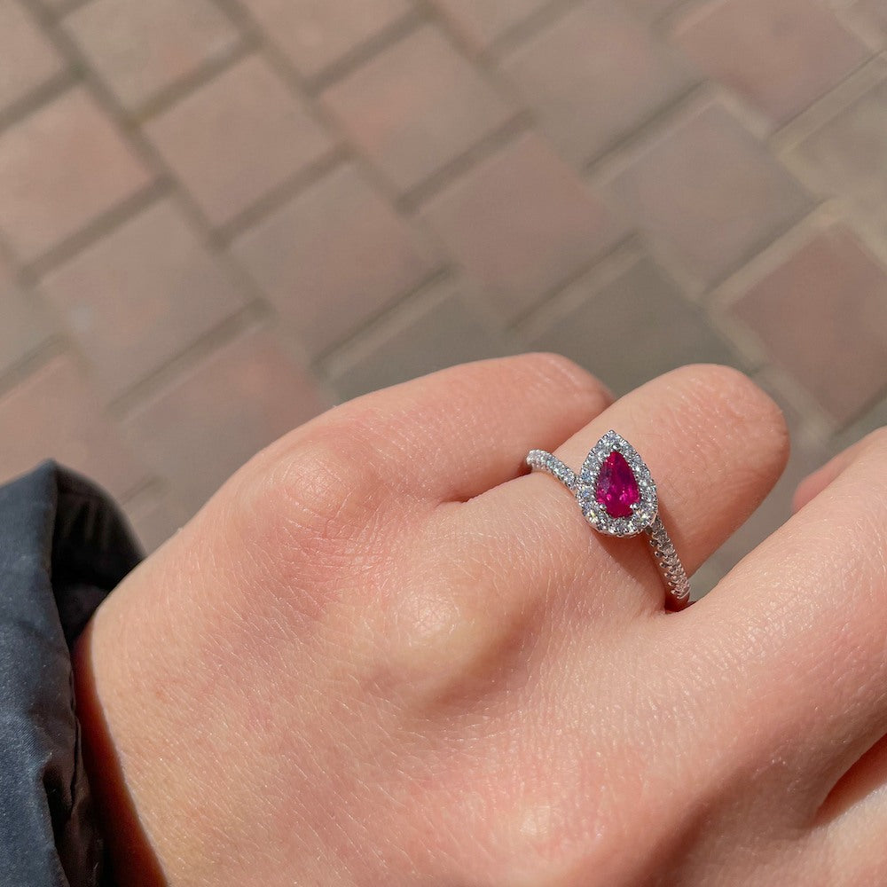 Visconti Anello Di Rubini E Diamanti Gioielleria Anello Mirco