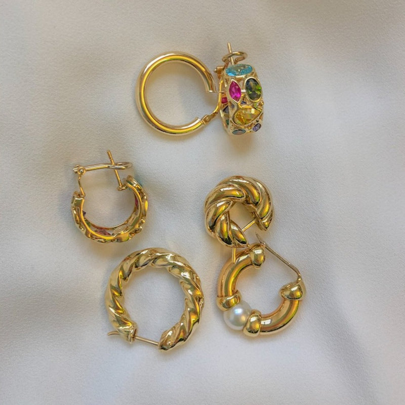 Orecchini Vintage Anni '80 Con Strass - Pomella Vintage Shop - Foto 9