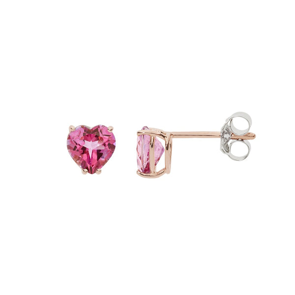 Orecchini A Bottone In Argento Sterling Placcato Oro Rosa 18K - Sfere Da 3 Mm - Gioielli Eleganti