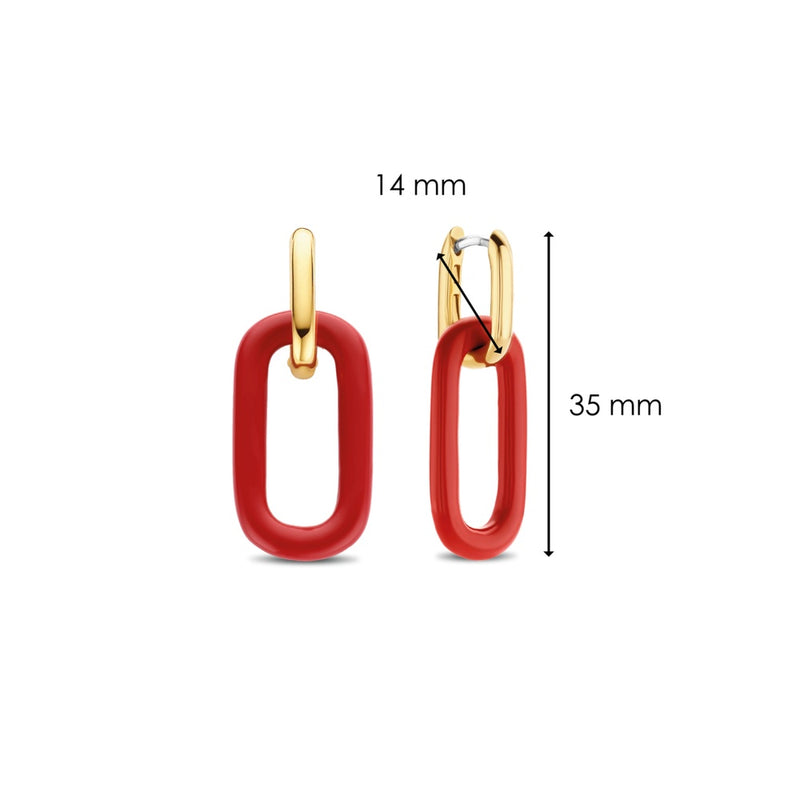 Orecchini Pendenti Donna Malocchio Oro – Gioielli In Ottone E Zirconi 3A – Idea Regalo In Confezione Regalo
