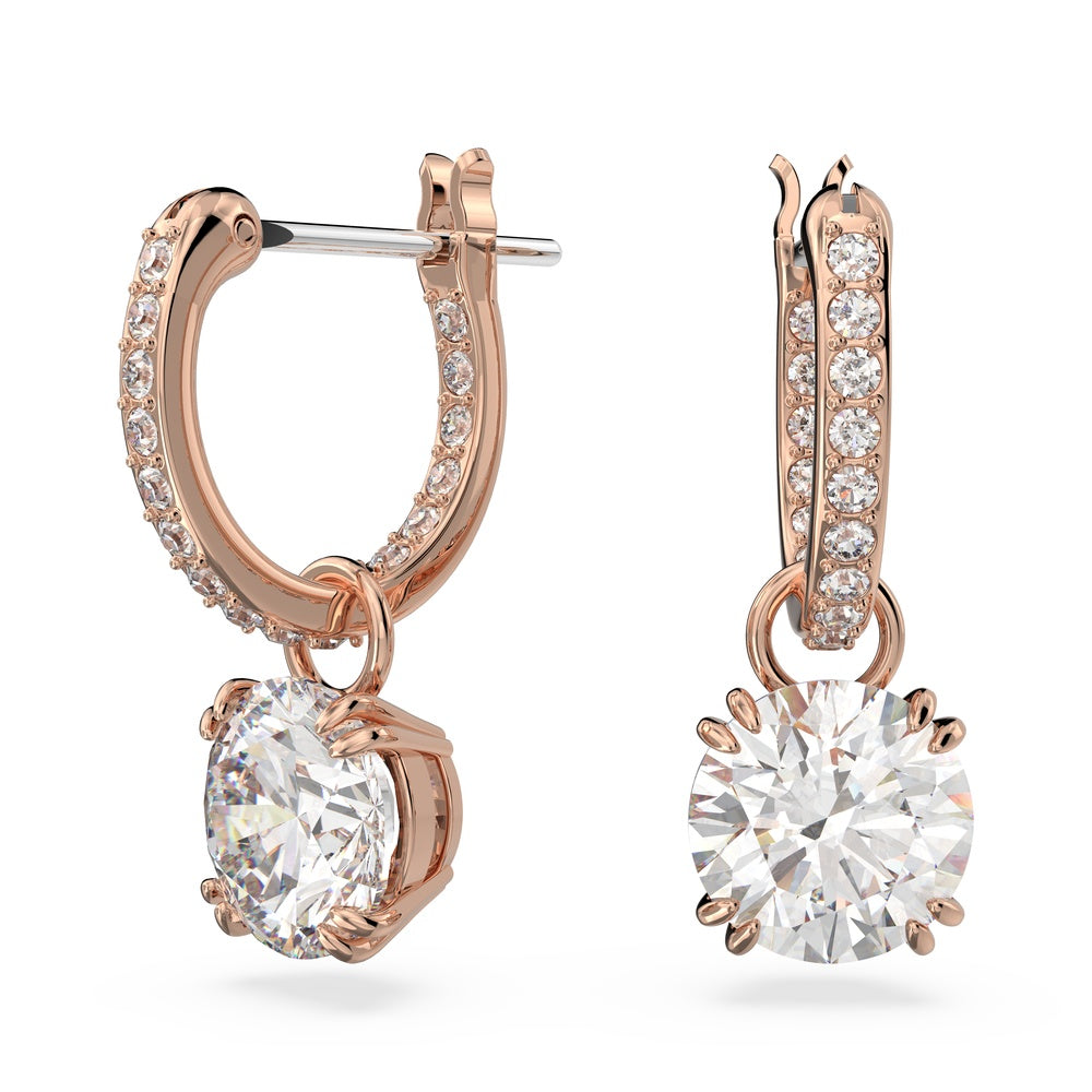 Orecchini in argento placcato oro con opale etiope rosa Orecchini in argento placcato oro con opale etiope rosa