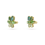 SWAROVSKI orecchini a lobo a forma di fiore in metallo dorato con cristalli verdi 5658400 Variante2