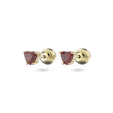 SWAROVSKI orecchini a lobo in metallo placcato oro con zirconi a cuore rossi 5639133 Variante2