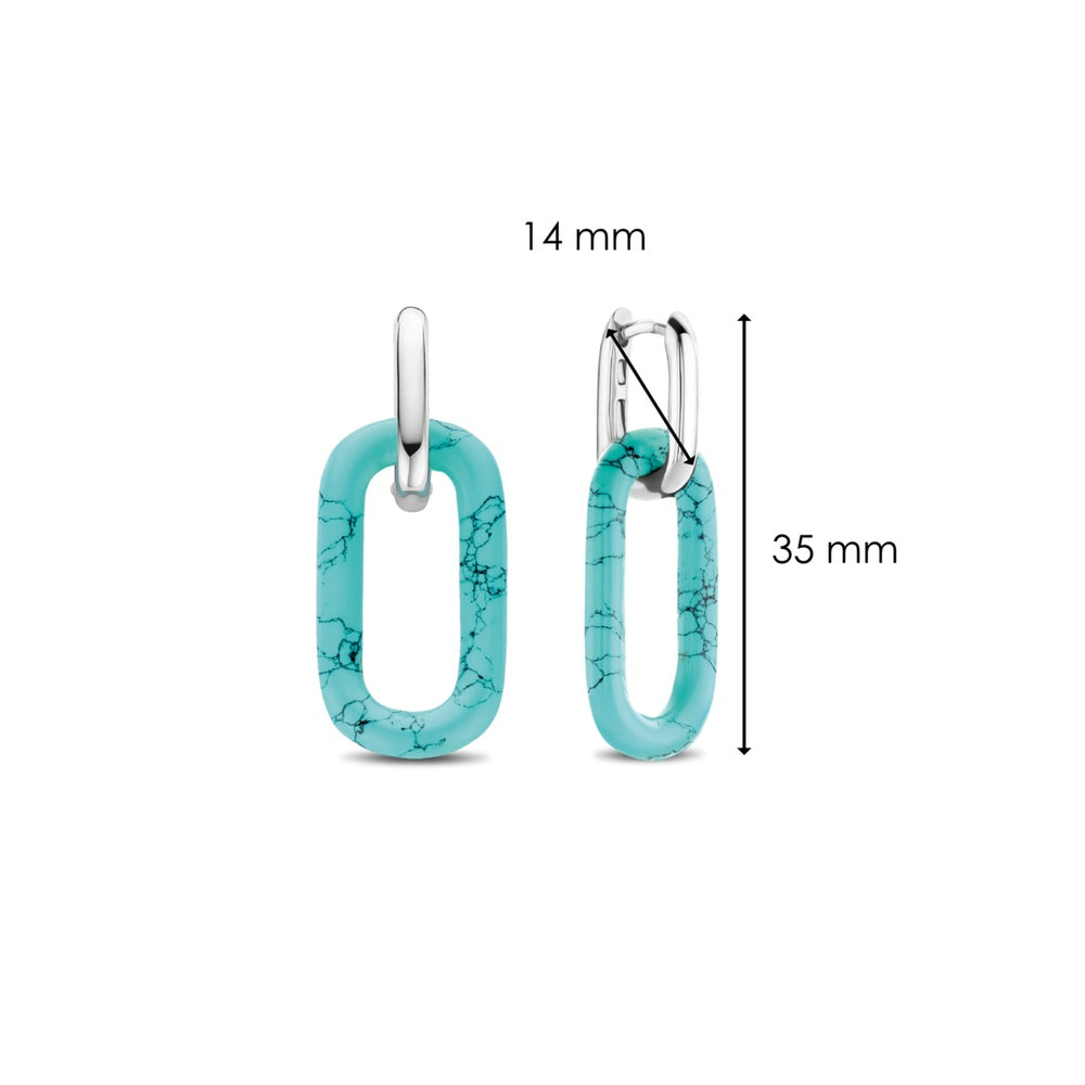 DodiGioielli Orecchini Pendenti con Goccia in Pasta di Turchese – Monachella in Argento 925 Placcato Oro – Made in Italy DodiGioielli Orecchini Pendenti con Goccia in Pasta di Turchese – Monachella in Argento 925 Placcato Oro – Made in Italy