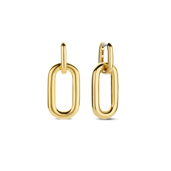 Orecchini pendenti intrecciati in oro italiano: gioielli importanti in oro 14k/18k - Italia