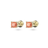 SWAROVSKI orecchini a lobo in metallo placcato oro con zirconi Cushion arancioni 5639123 Variante