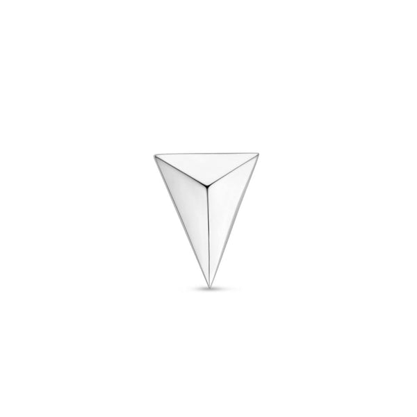 TI SENTO Orecchino singolo a lobo a forma triangolare in argento rodiato 7898SI H