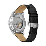 orologio uomo Bulova classic automatico GMT quadrante blu e cinturino in pelle nero 96B385 Variante1