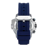 orologio citizen promaster aqualand cronografo, quadrante nero ghiera blu e cinturino in silicone blu BJ2169-08E Variante1