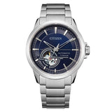 orologio uomo citizen automatico super titanio, solo tempo quadrante blu NH9120-88L